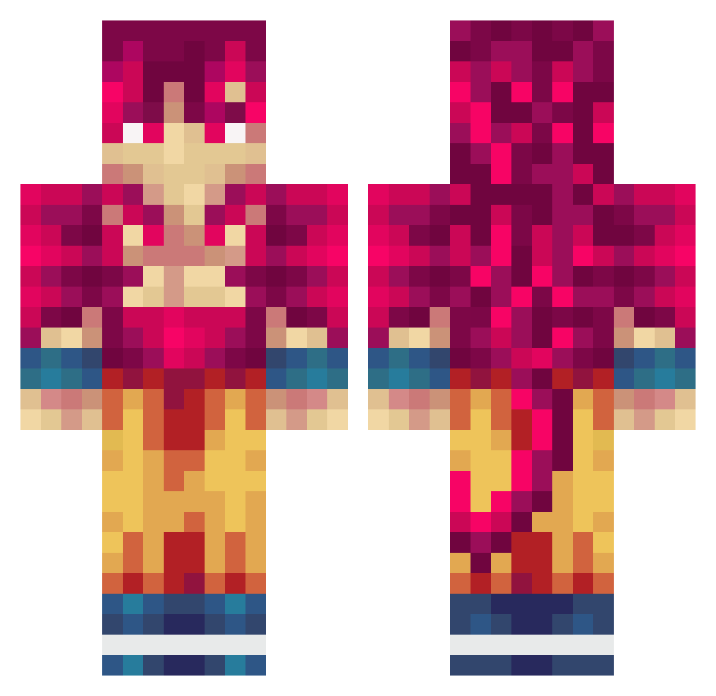 BOSSMAN1800 Minecraft skin, front and back view