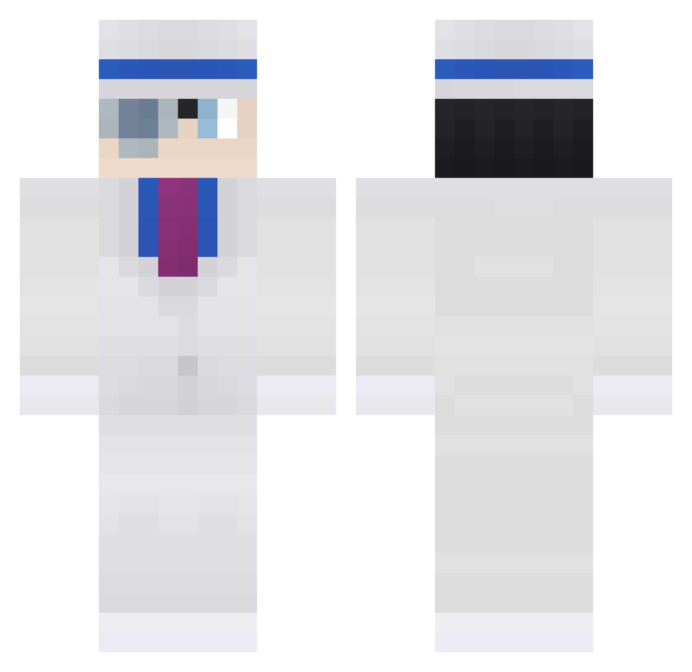 Lilly0703 Minecraft skin, front and back view