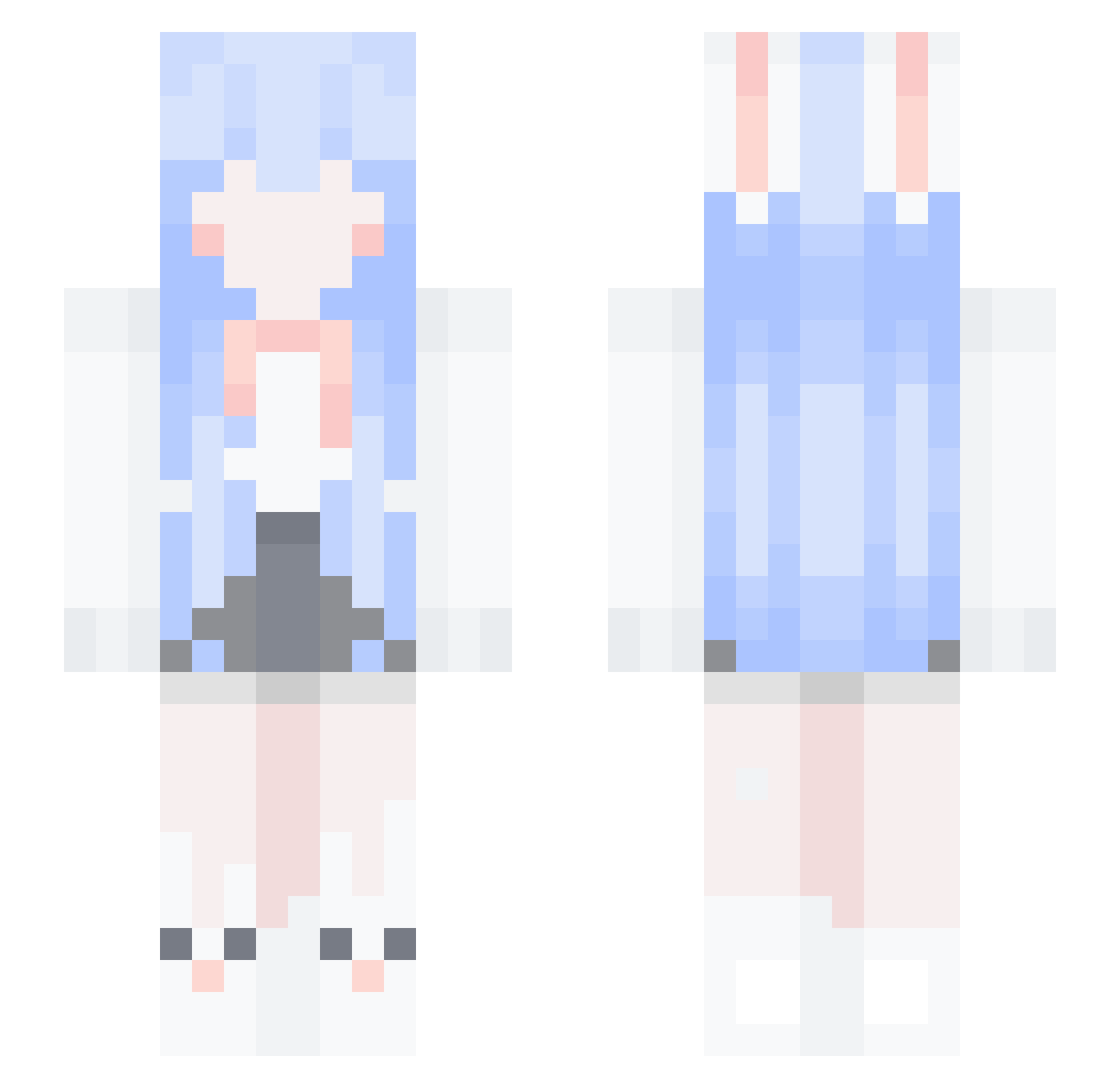 OV_mc Minecraft skin, front and back view