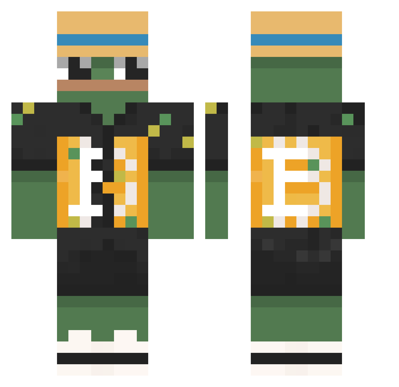 satoschi21 Minecraft skin, front and back view