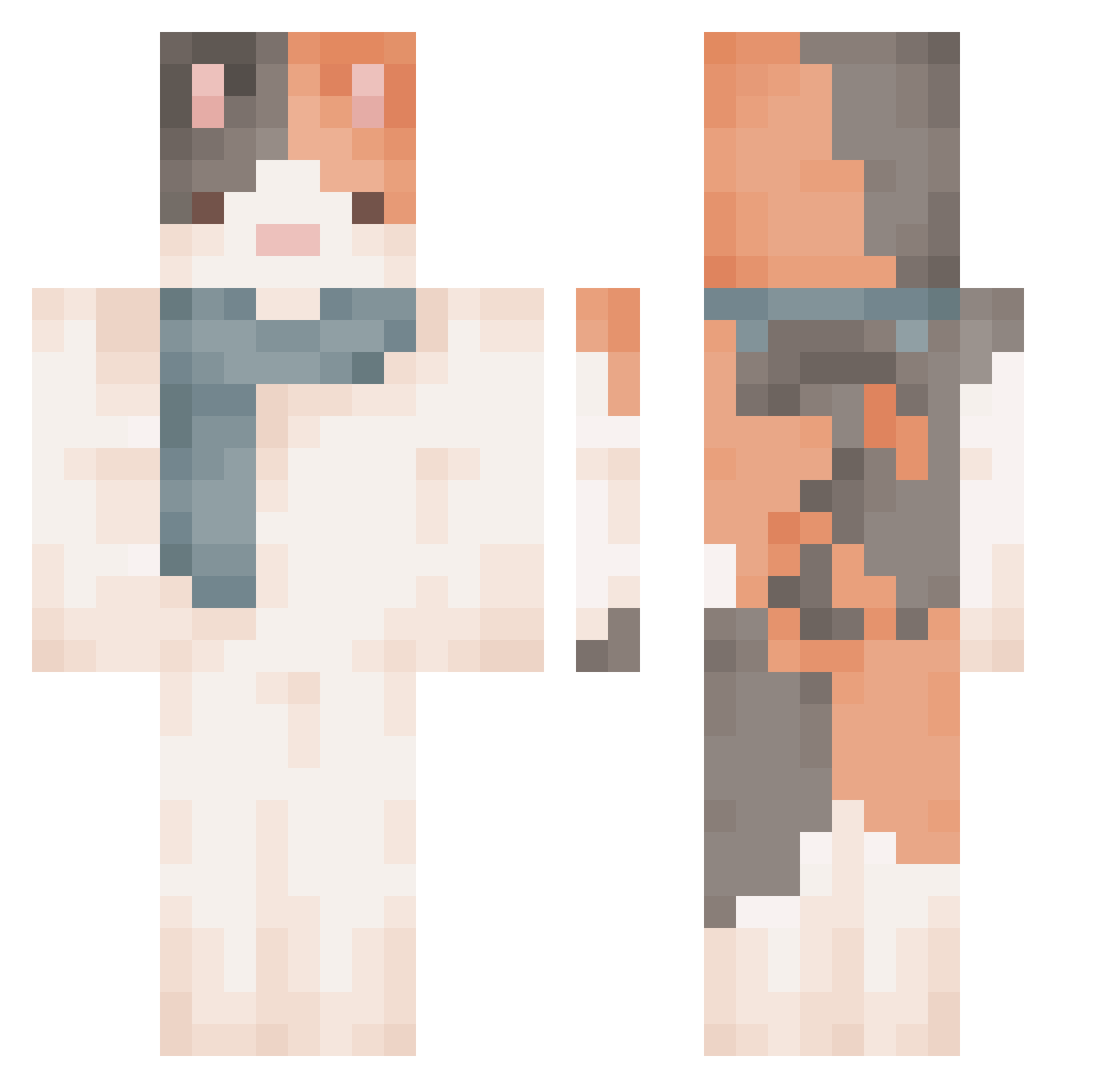 arabmanthumbsup Minecraft skin, front and back view