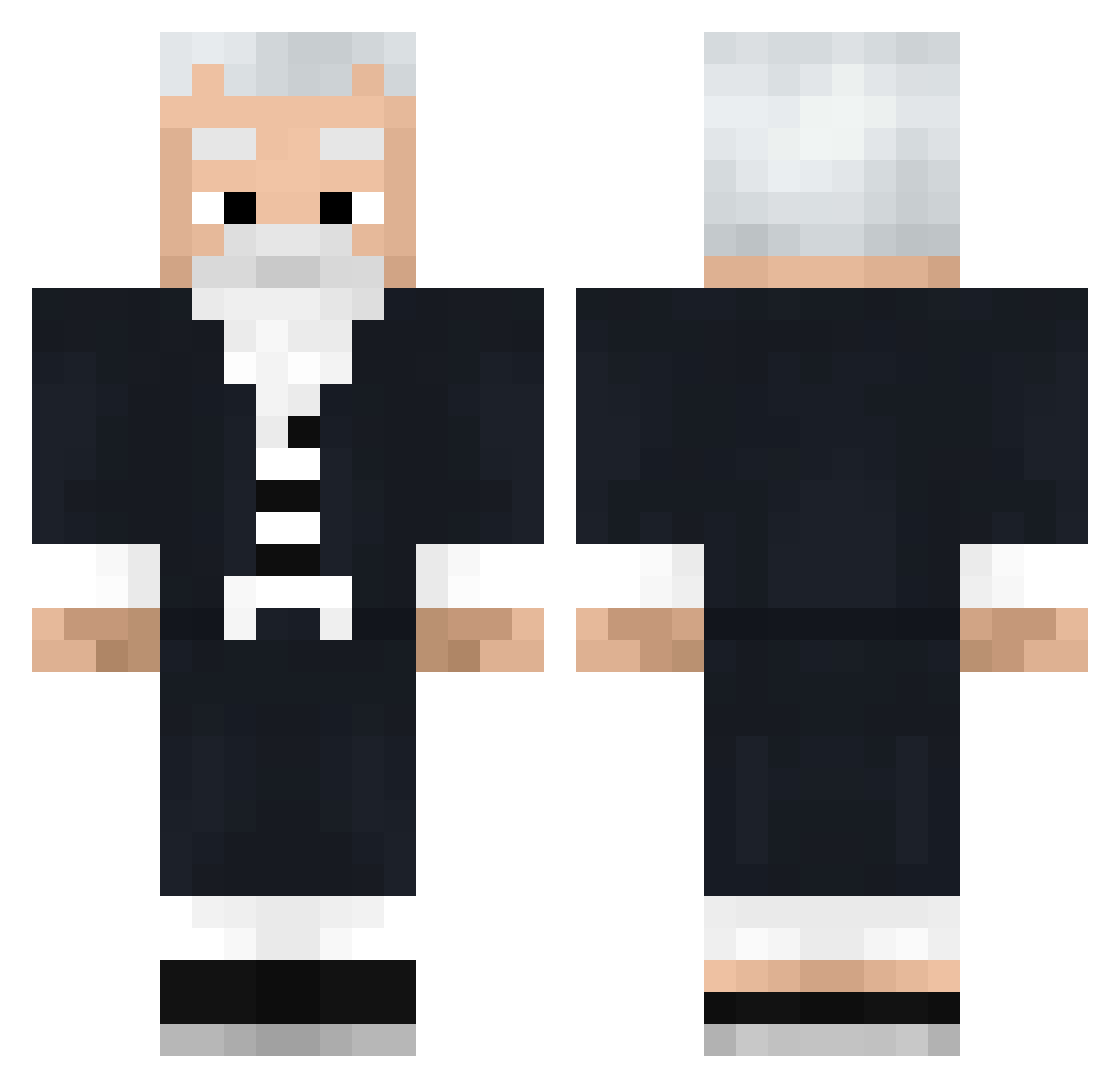 Kaidawa Minecraft skin, front and back view