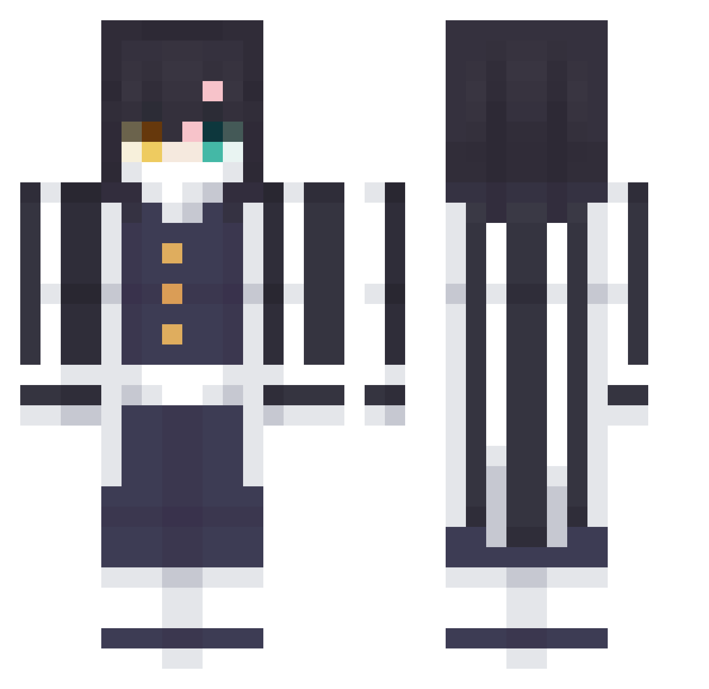 Ratatouille_Bro Minecraft skin, front and back view