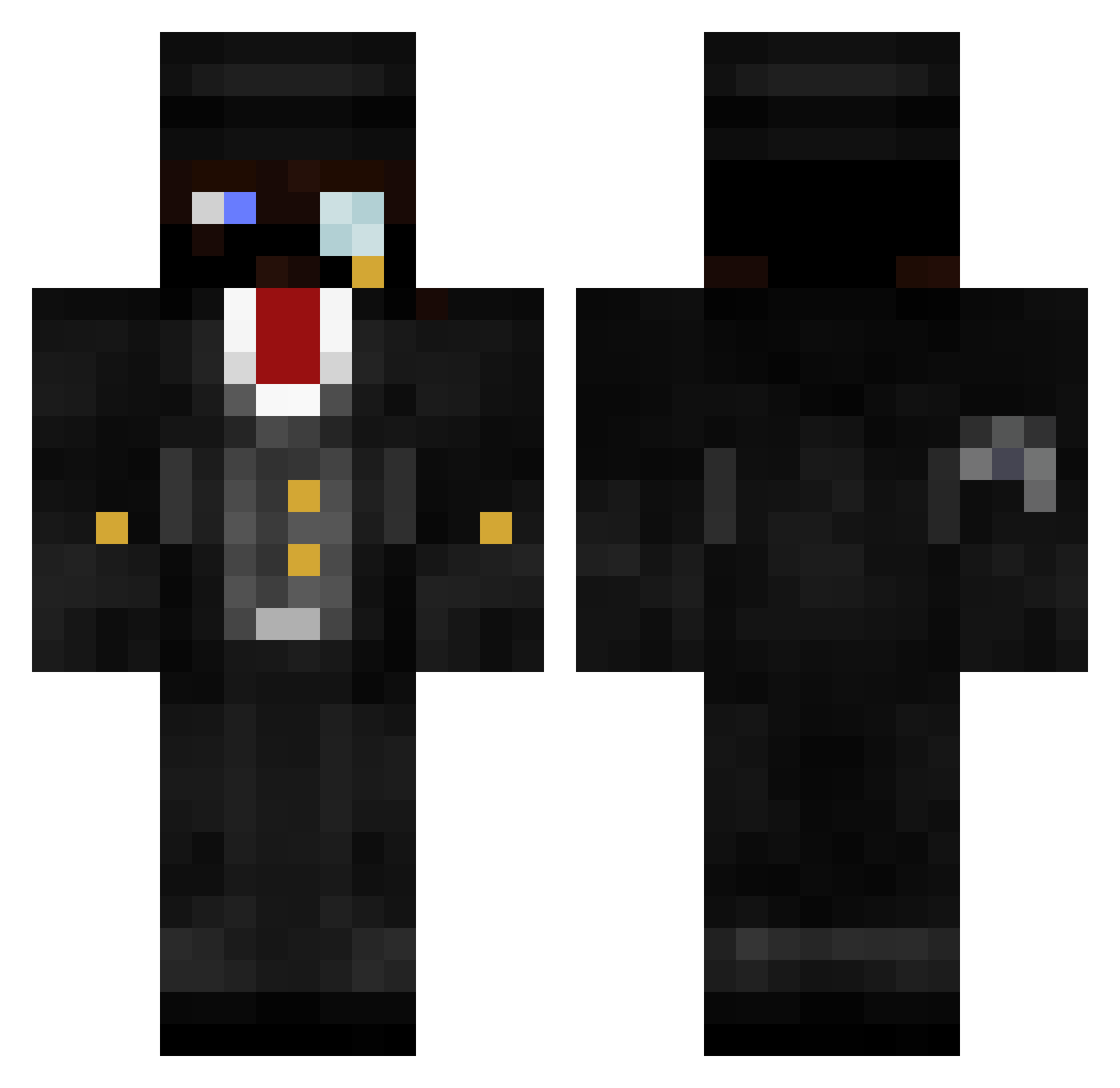 Spendik1 Minecraft skin, front and back view