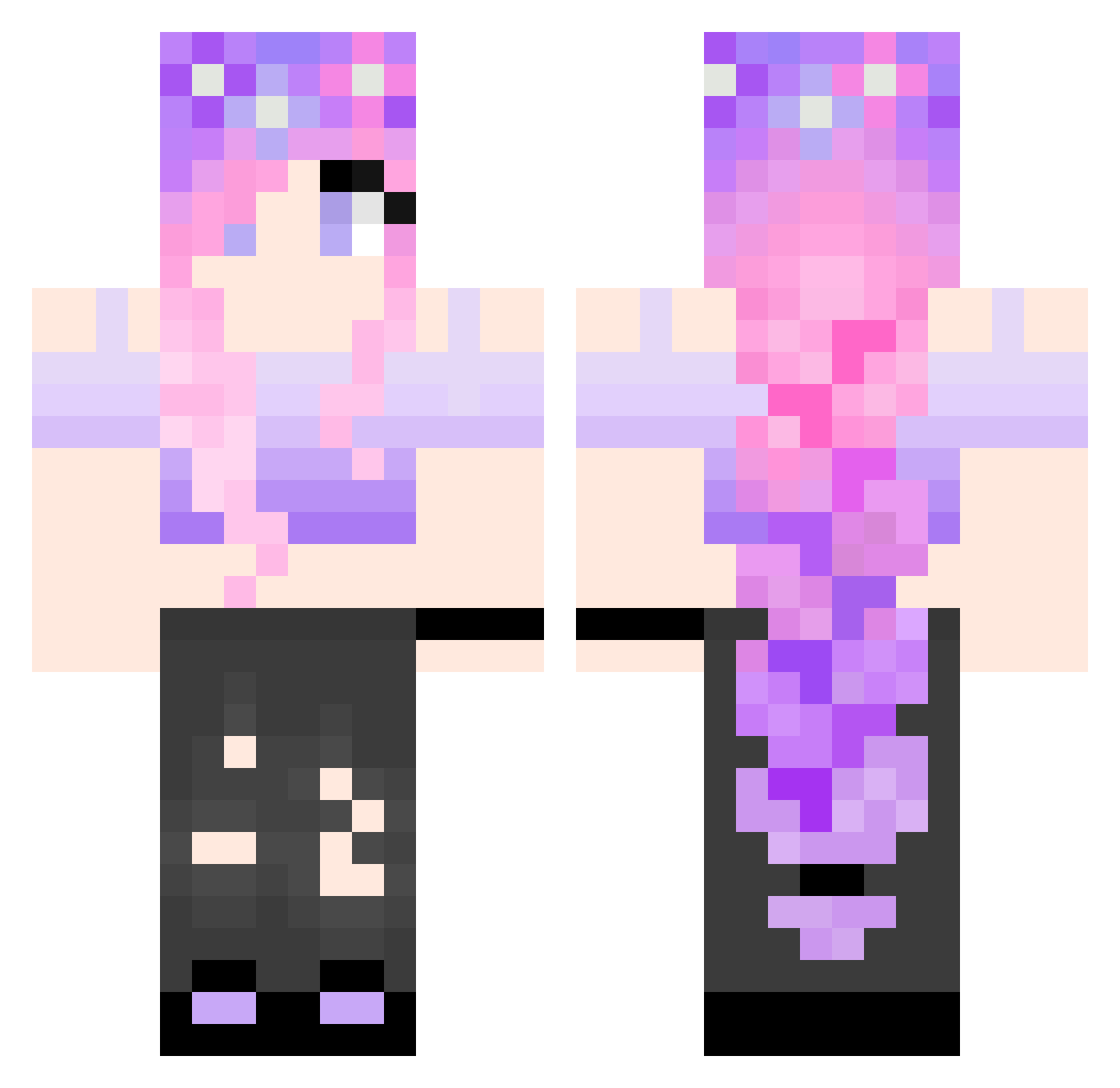 HaloGeneral Minecraft skin, front and back view