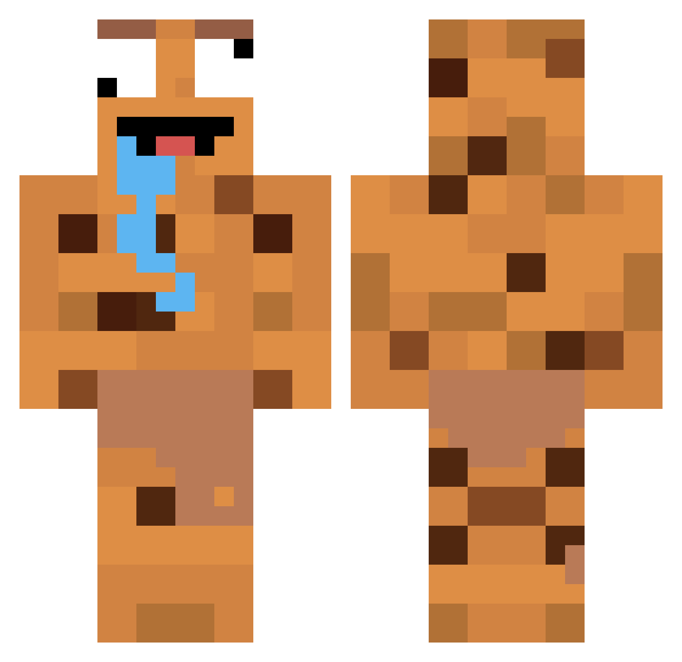 KASSADIN25 Minecraft skin, front and back view