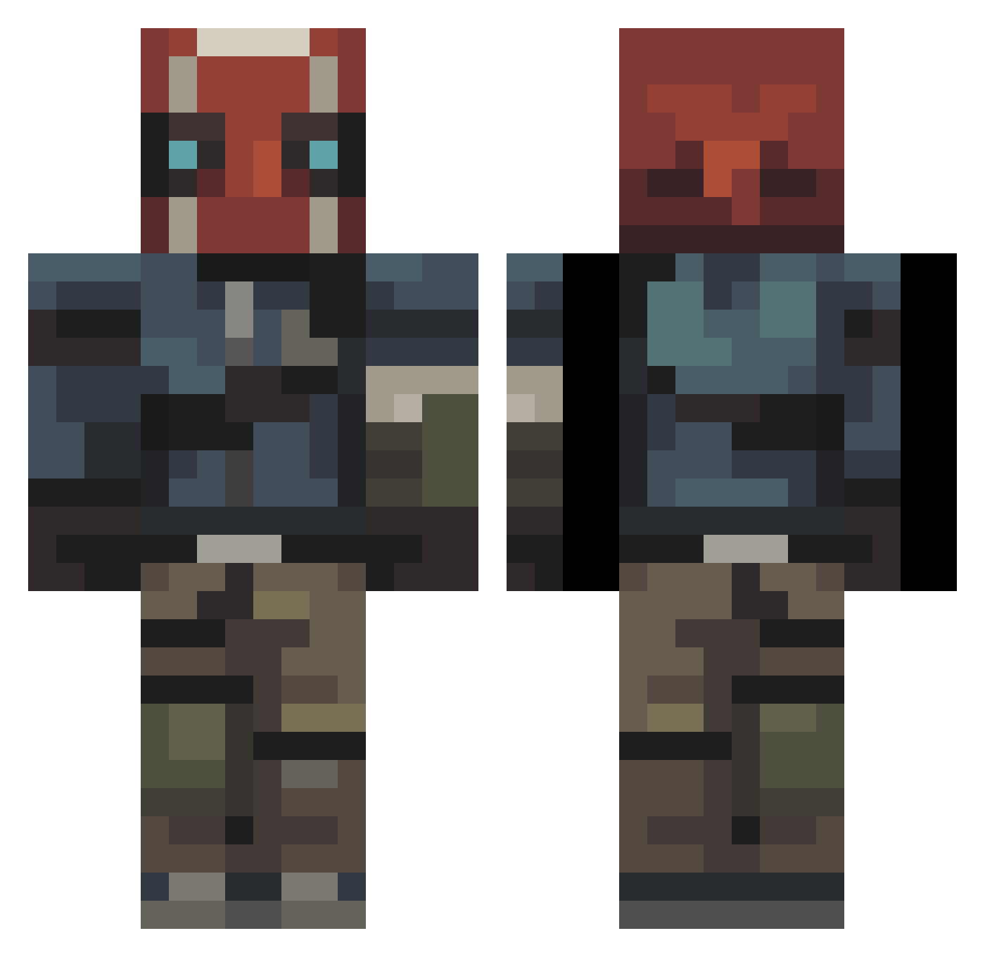 starter78 Minecraft skin, front and back view