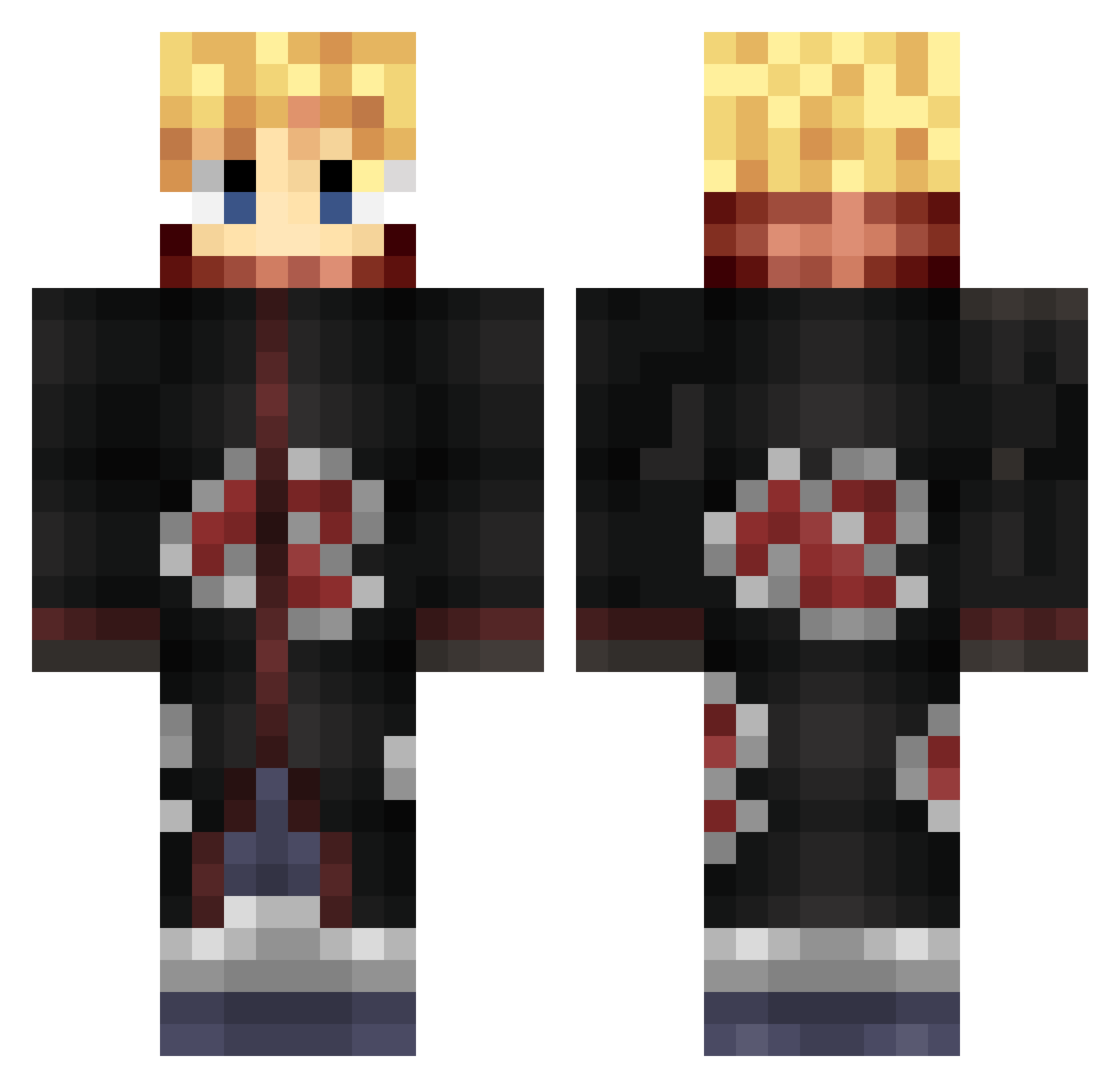 iThe_Crew Minecraft skin, front and back view