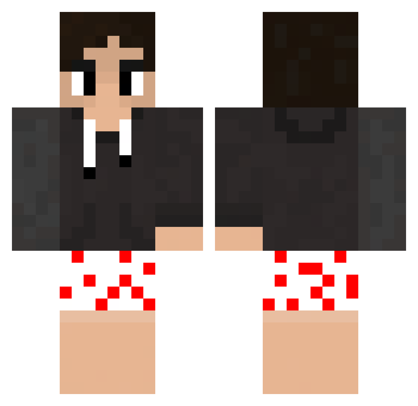 pollitoguss Minecraft skin, front and back view