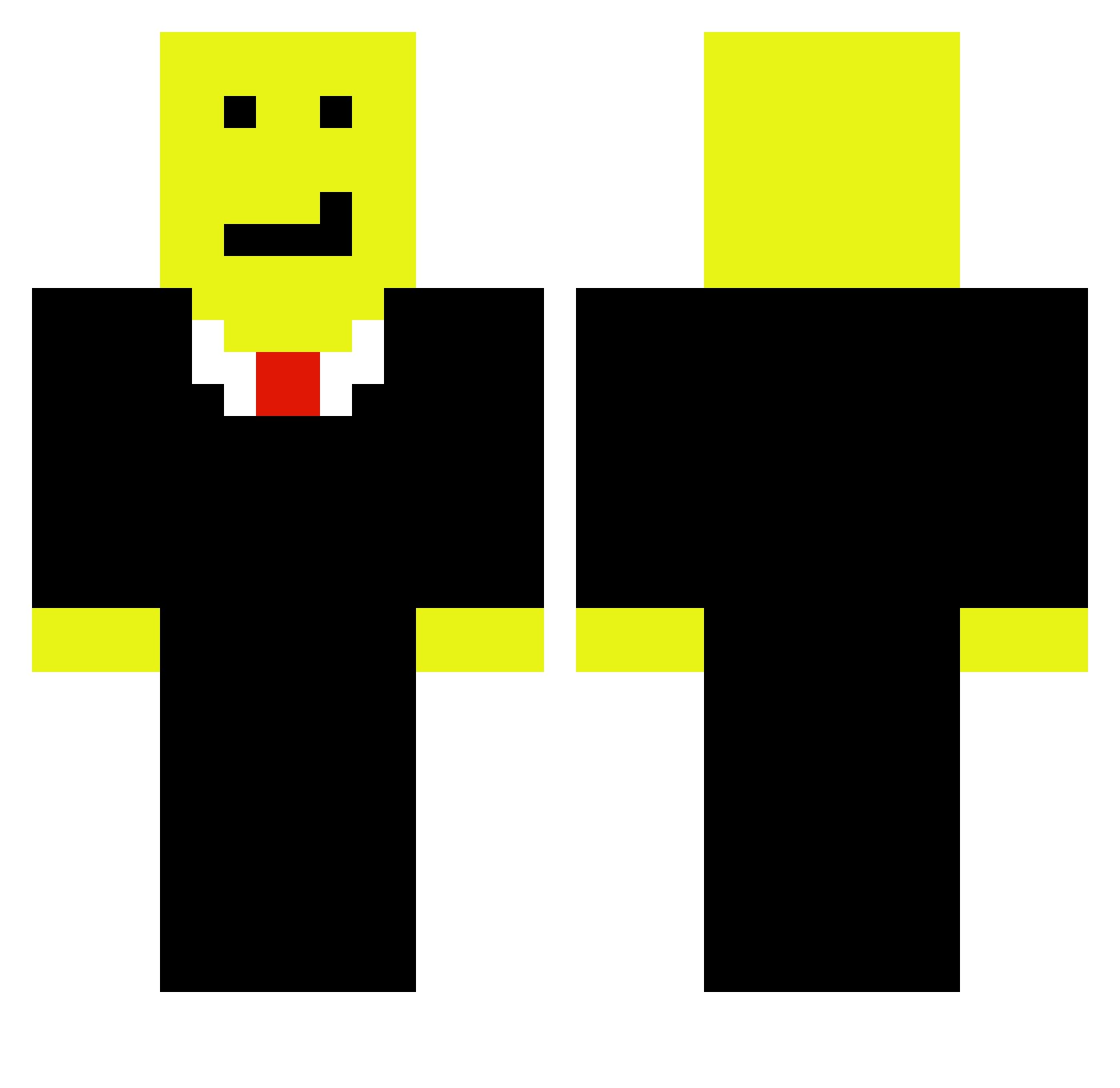 pokymaster01 Minecraft skin, front and back view
