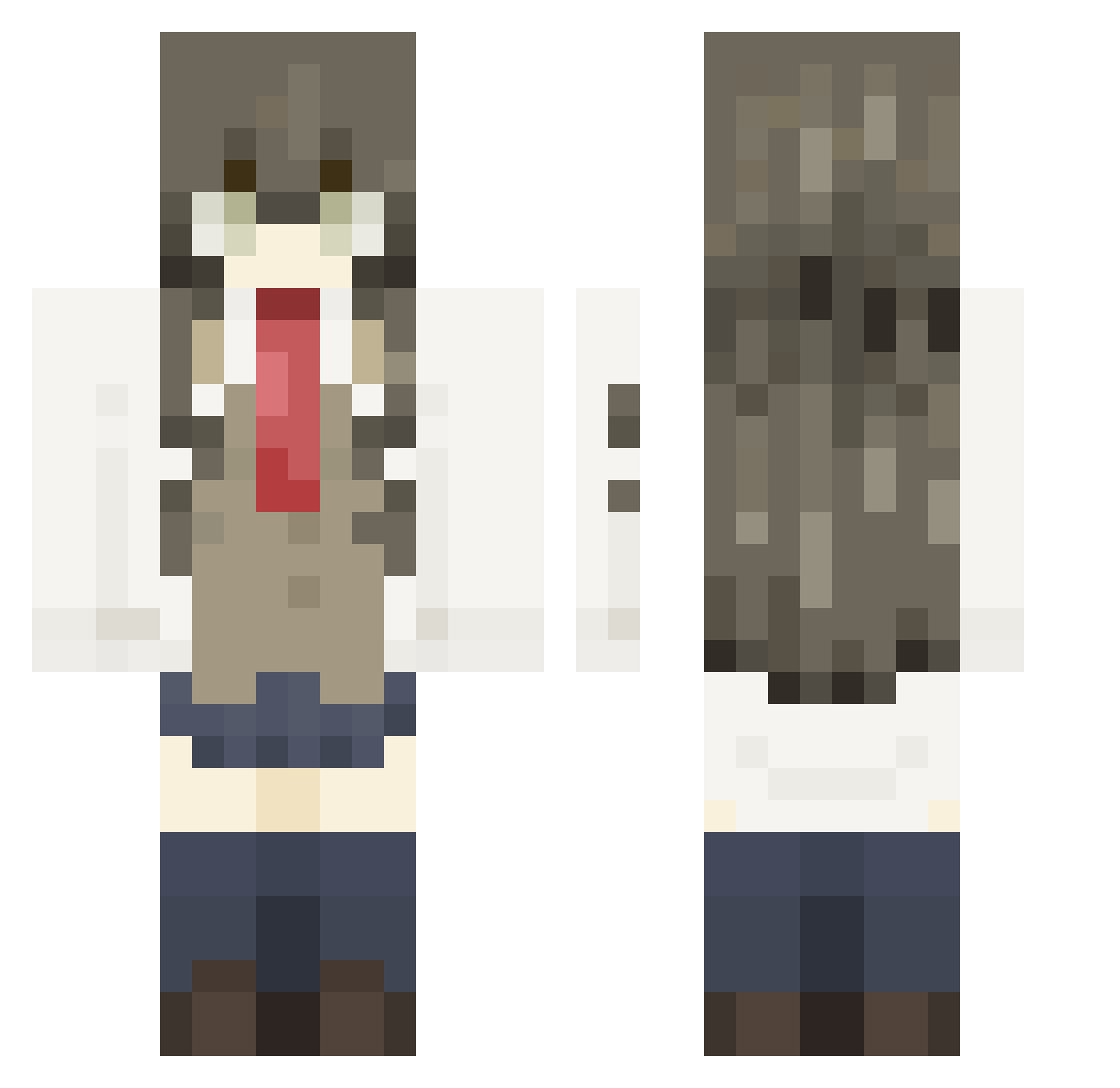 i_l0ve_thighs Minecraft skin, front and back view