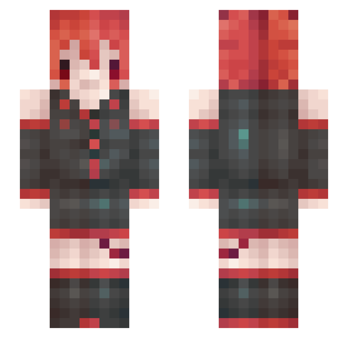 shigaduhshay Minecraft skin, front and back view