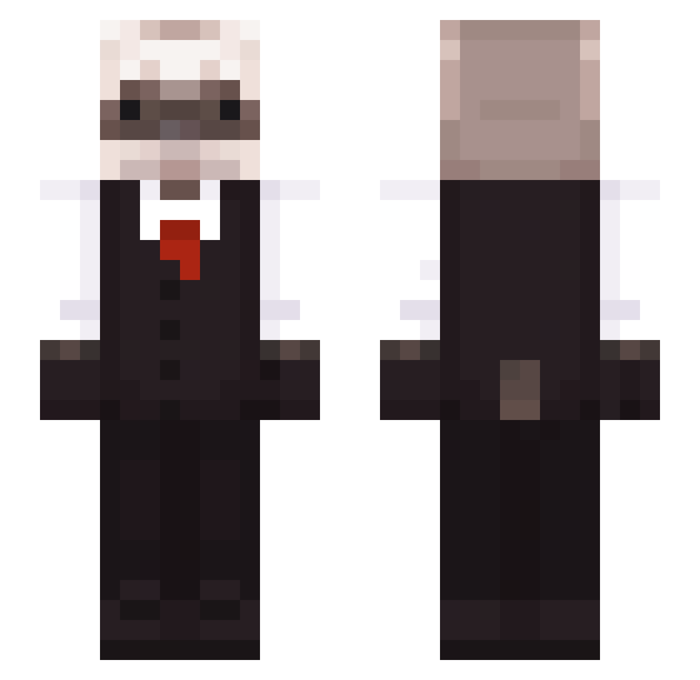 saturn_rainn Minecraft skin, front and back view