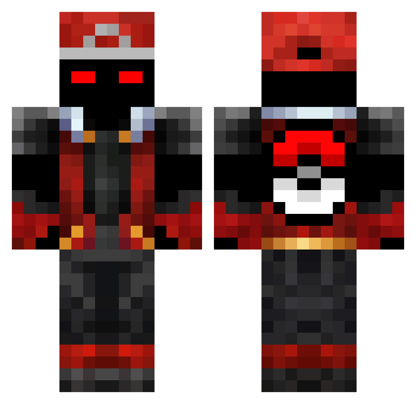 Graham Minecraft skin, front and back view