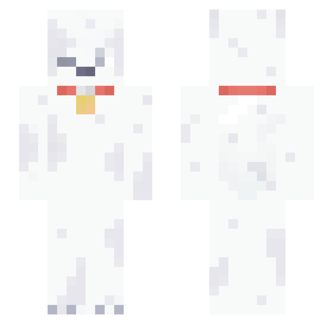 BRISBANEPUP Minecraft skin, front and back view
