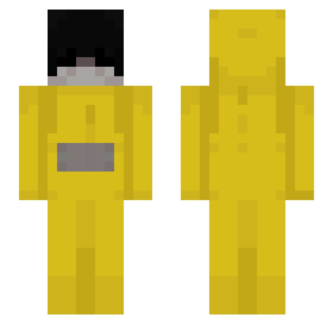 xSqunks Minecraft skin, front and back view
