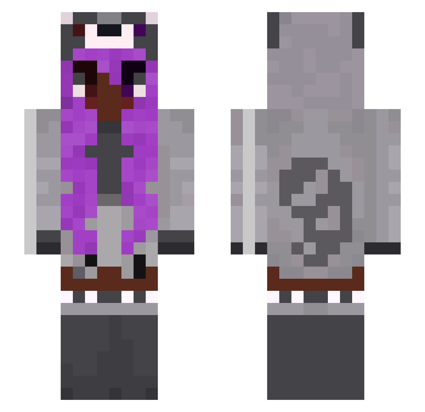 Smol_Bean1 Minecraft skin, front and back view