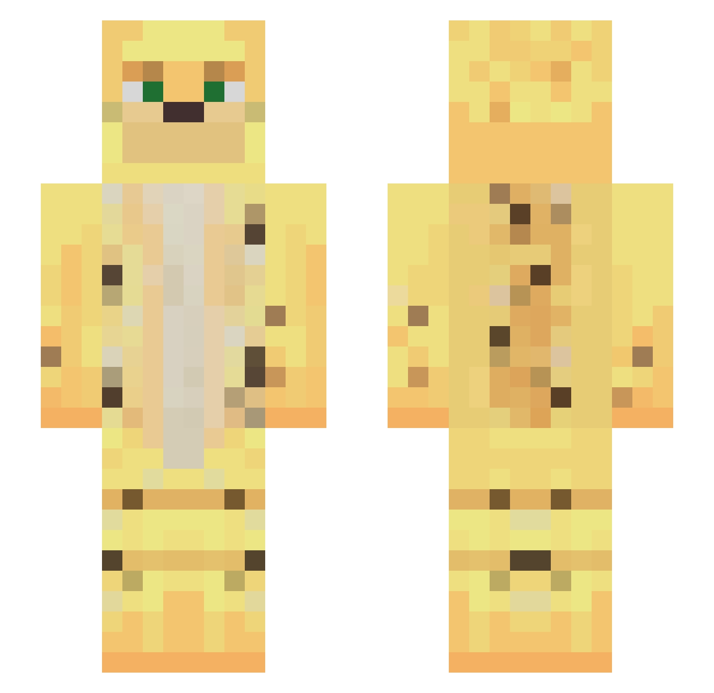 xxxgodxxxsad Minecraft skin, front and back view