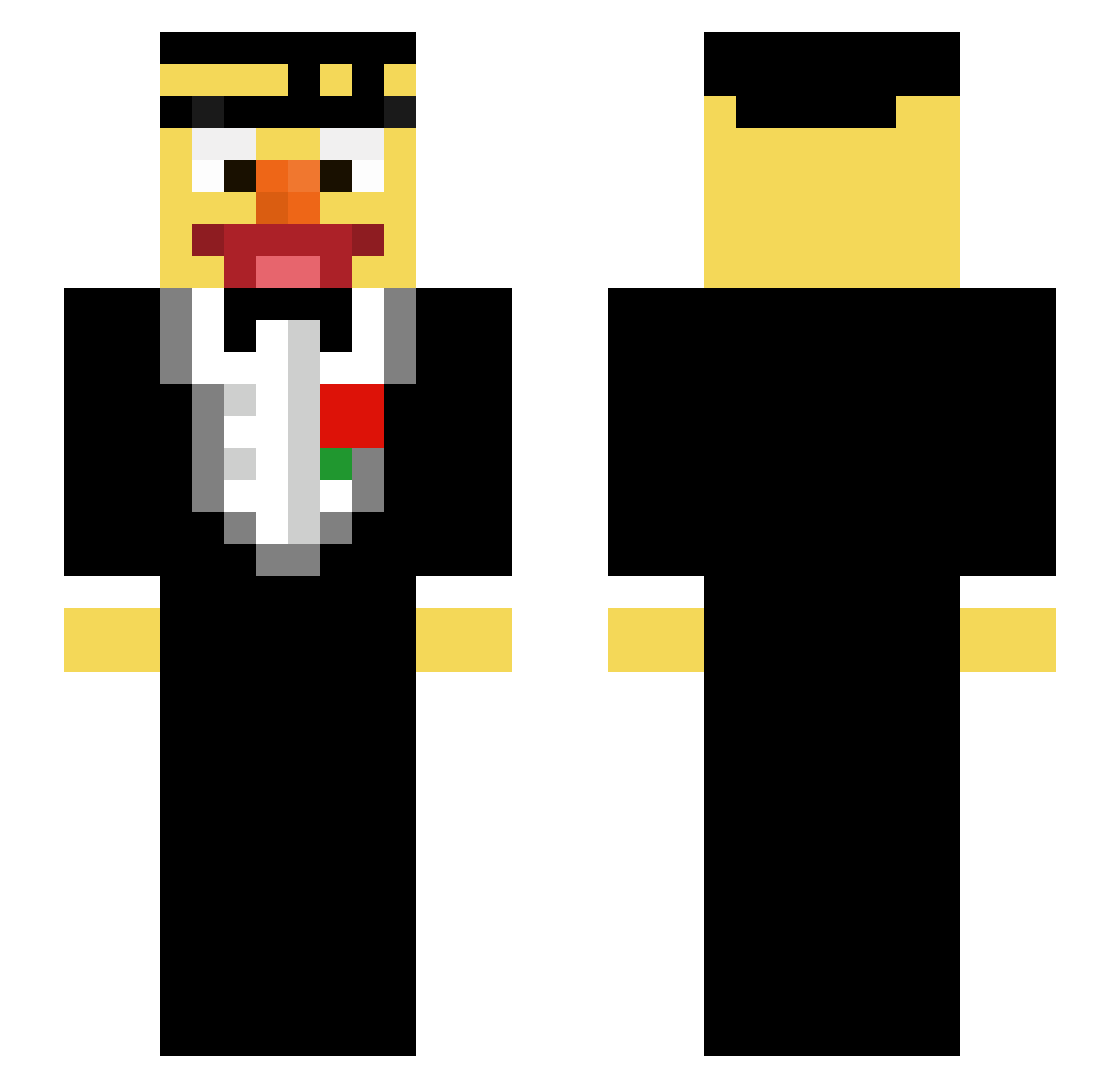IIlIlIIIlIlIlIlI Minecraft skin, front and back view