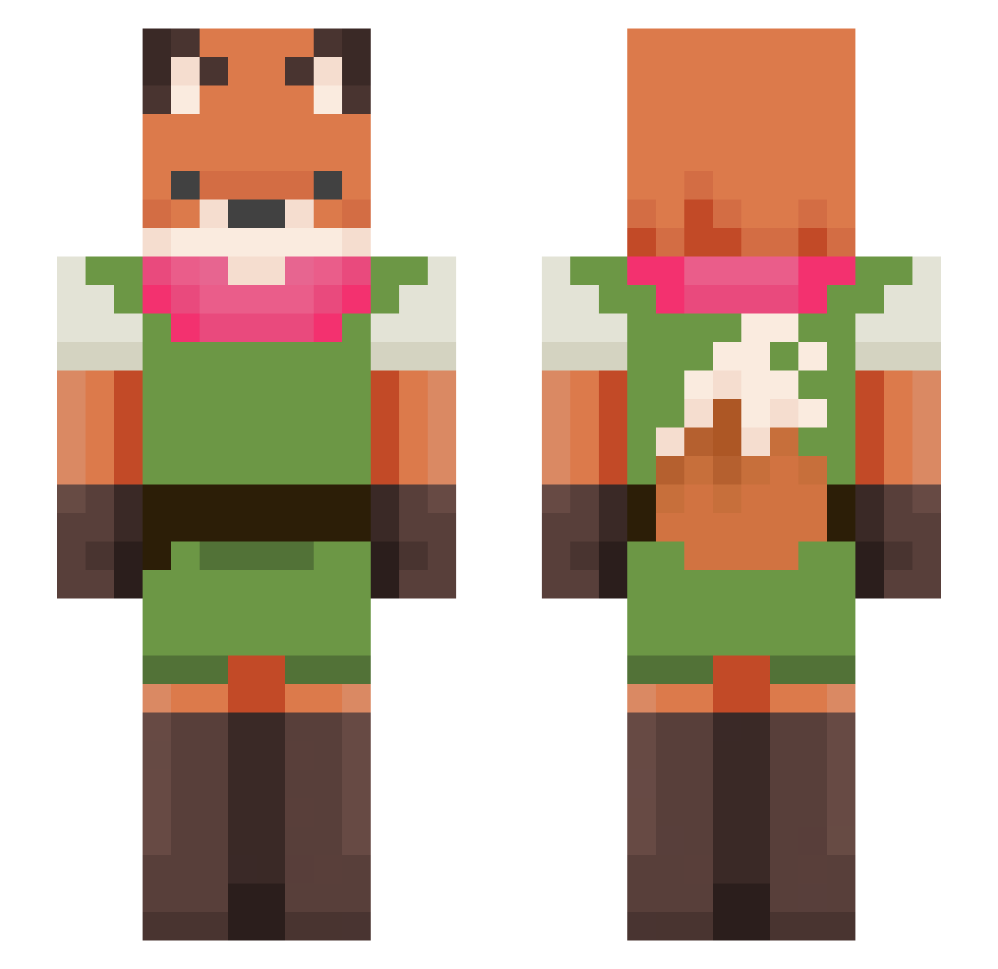 spacedog2k9 Minecraft skin, front and back view