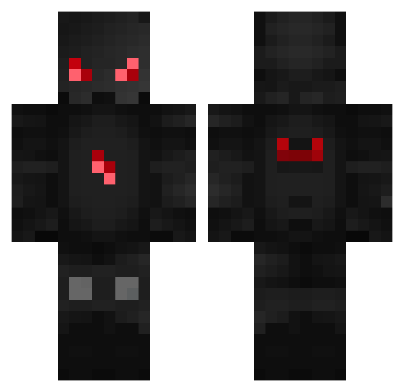 gamemode230810 Minecraft skin, front and back view