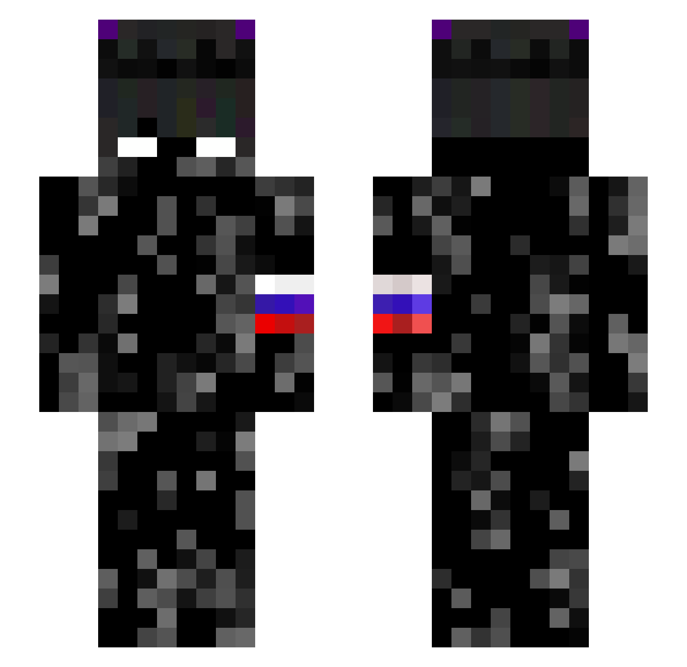crashsystxm Minecraft skin, front and back view