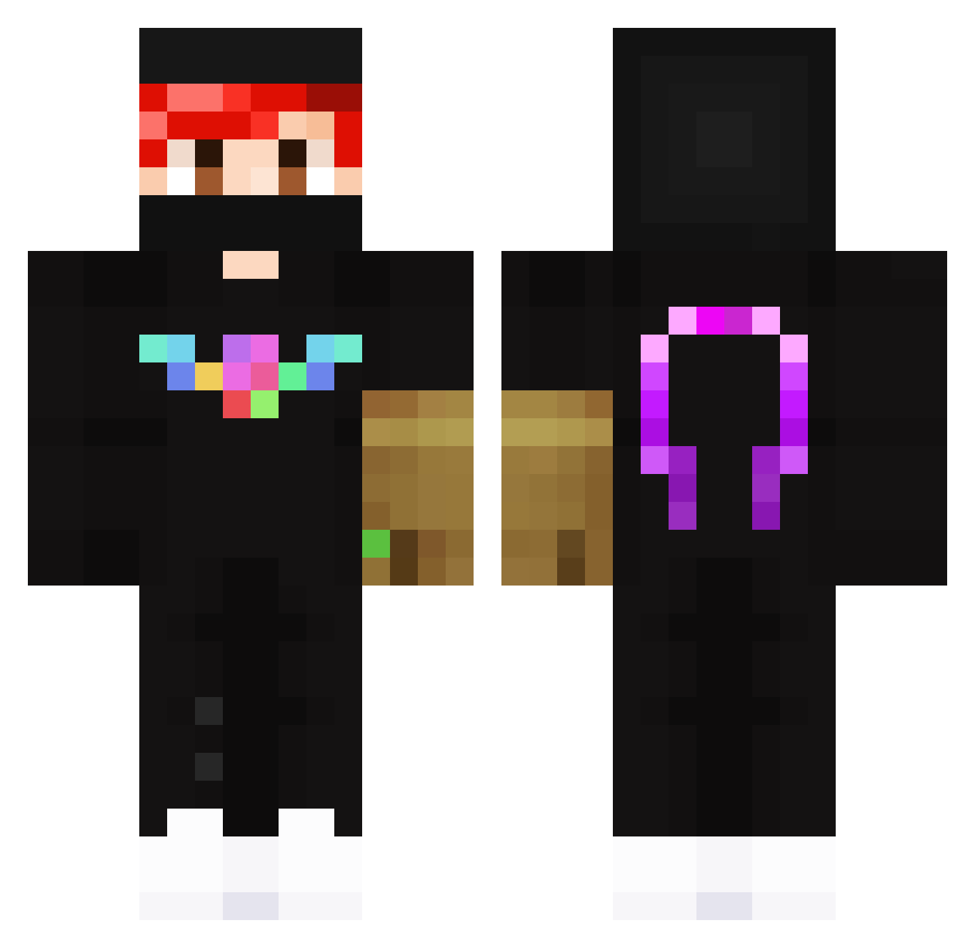 SaitUlasTR Minecraft skin, front and back view