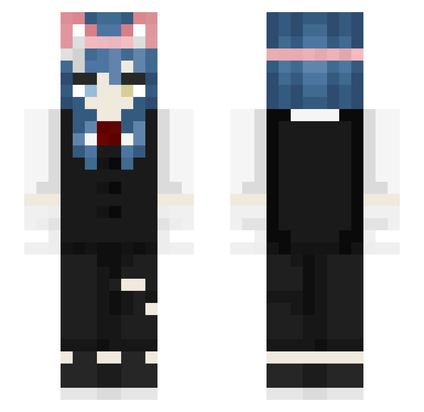Zvezdolov Minecraft skin, front and back view