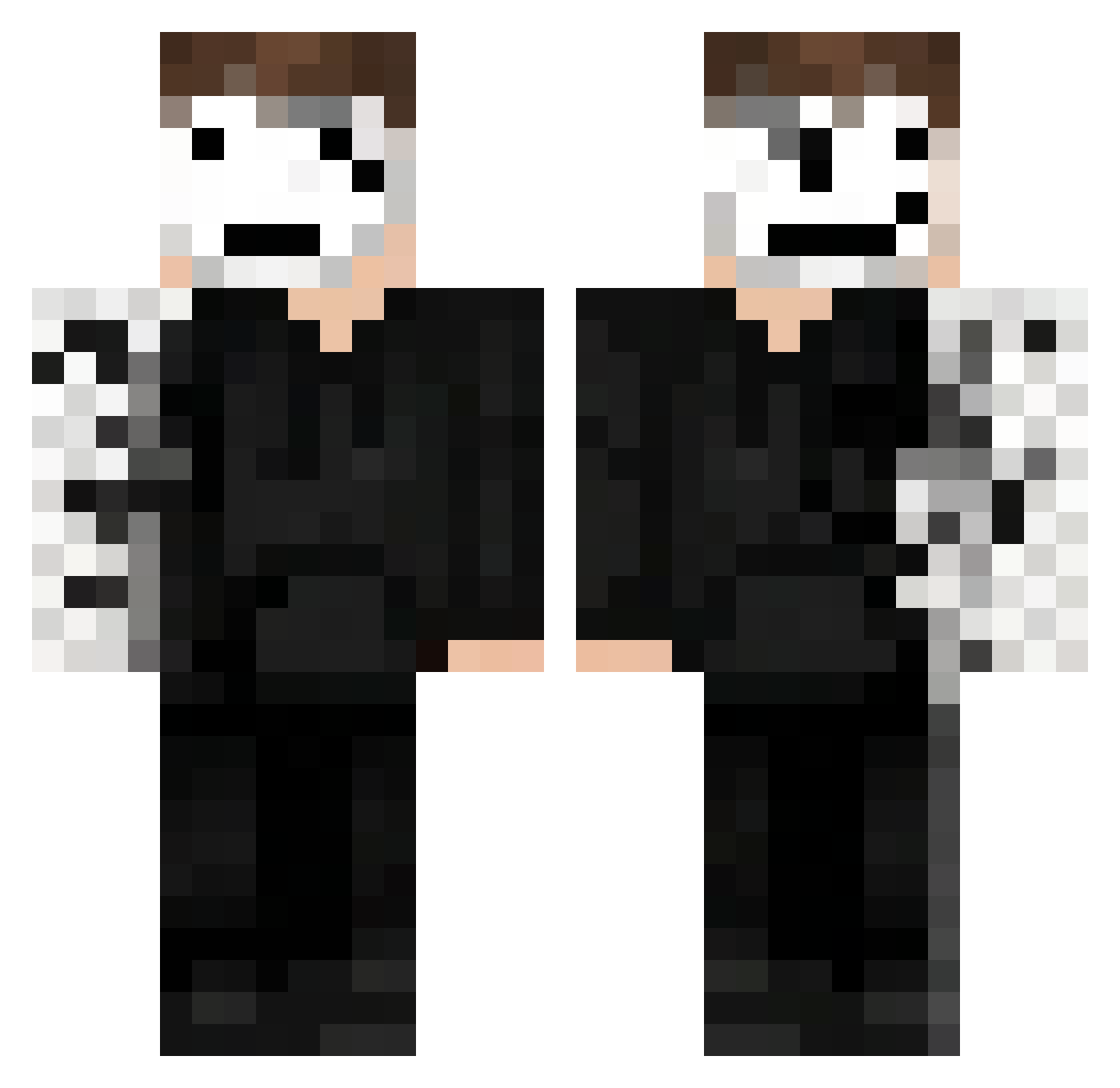 VampyreNavi Minecraft skin, front and back view