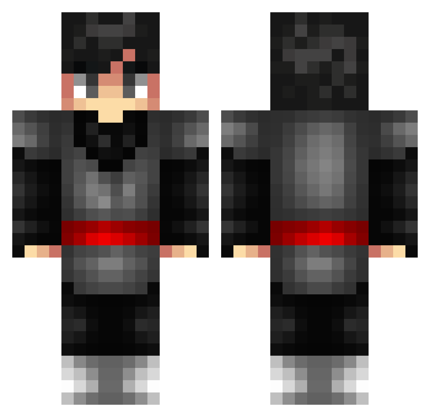 Vitality_Badfish Minecraft skin, front and back view