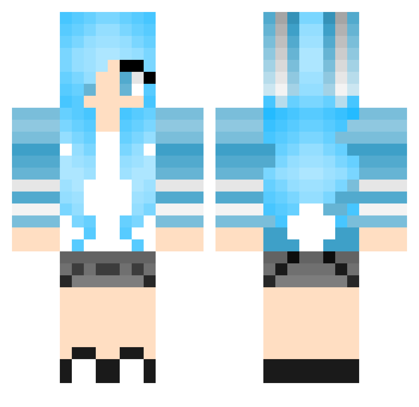 Gurp_ Minecraft skin, front and back view