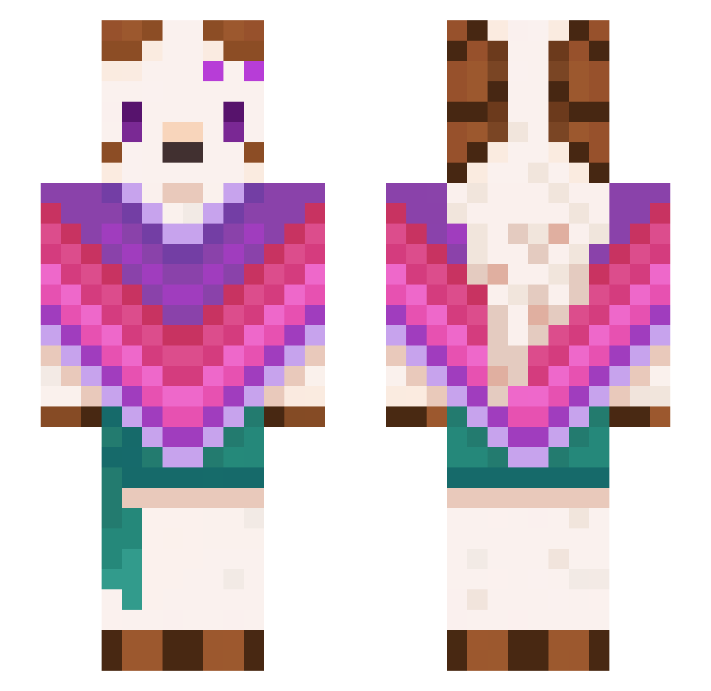 goatzyy_ Minecraft skin, front and back view