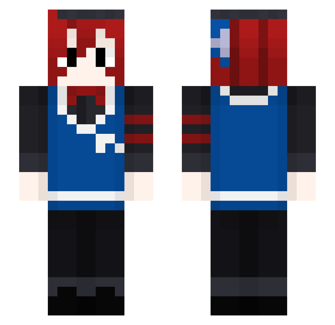 Nassy_74 Minecraft skin, front and back view