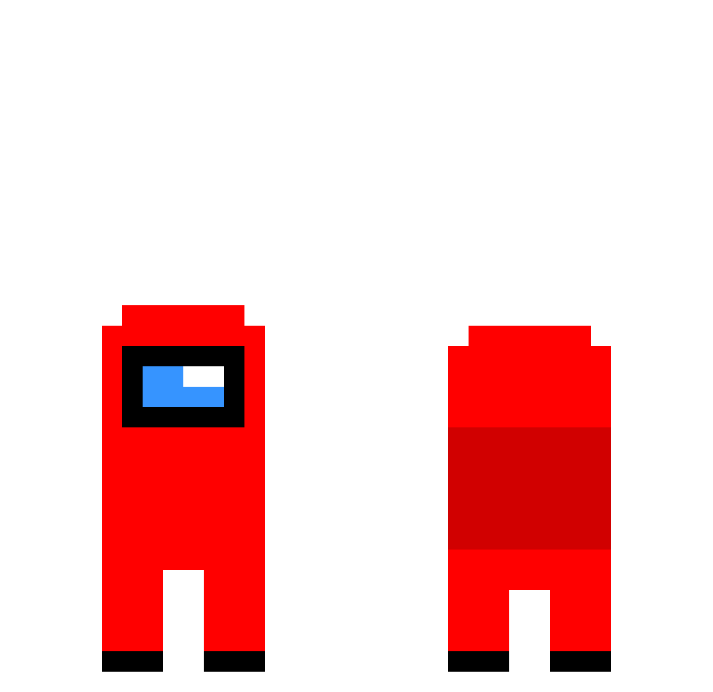 Gradubidou Minecraft skin, front and back view
