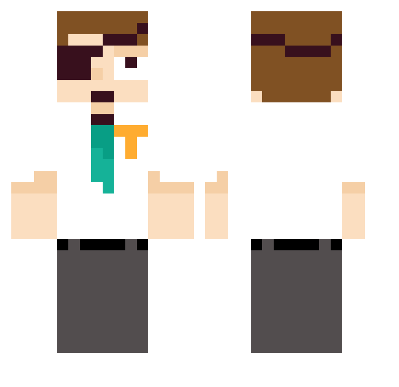 GXFR_2016 Minecraft skin, front and back view