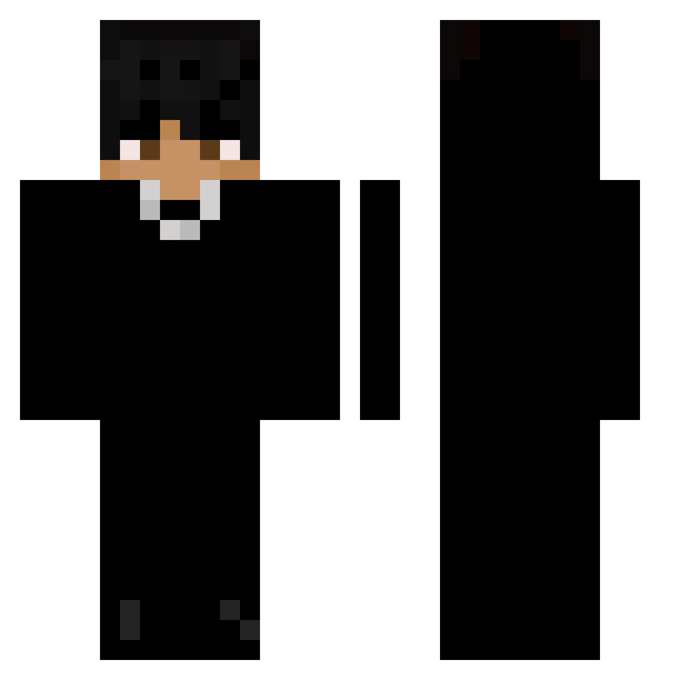 cnno Minecraft skin, front and back view