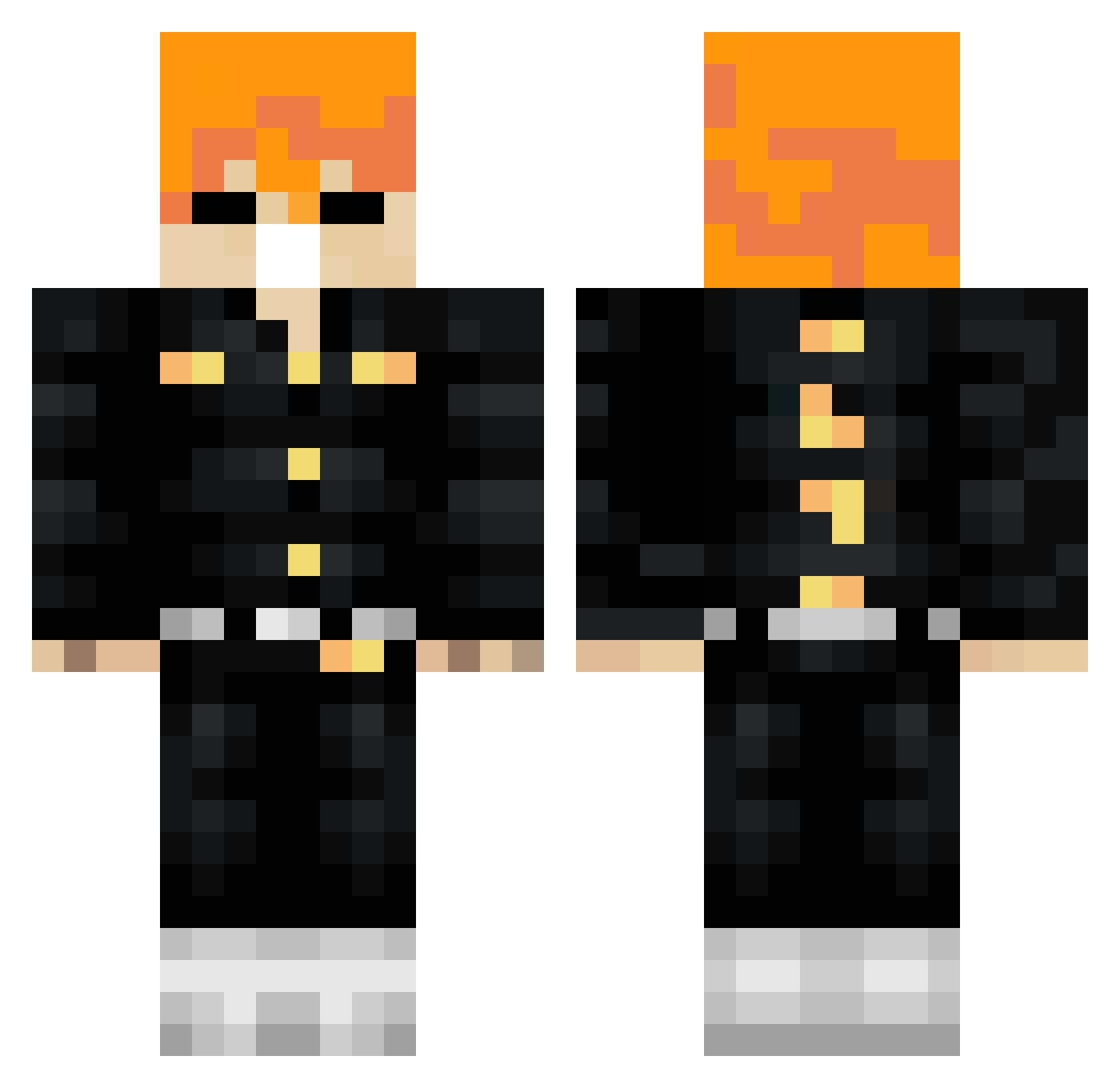 Unknowww_ Minecraft skin, front and back view