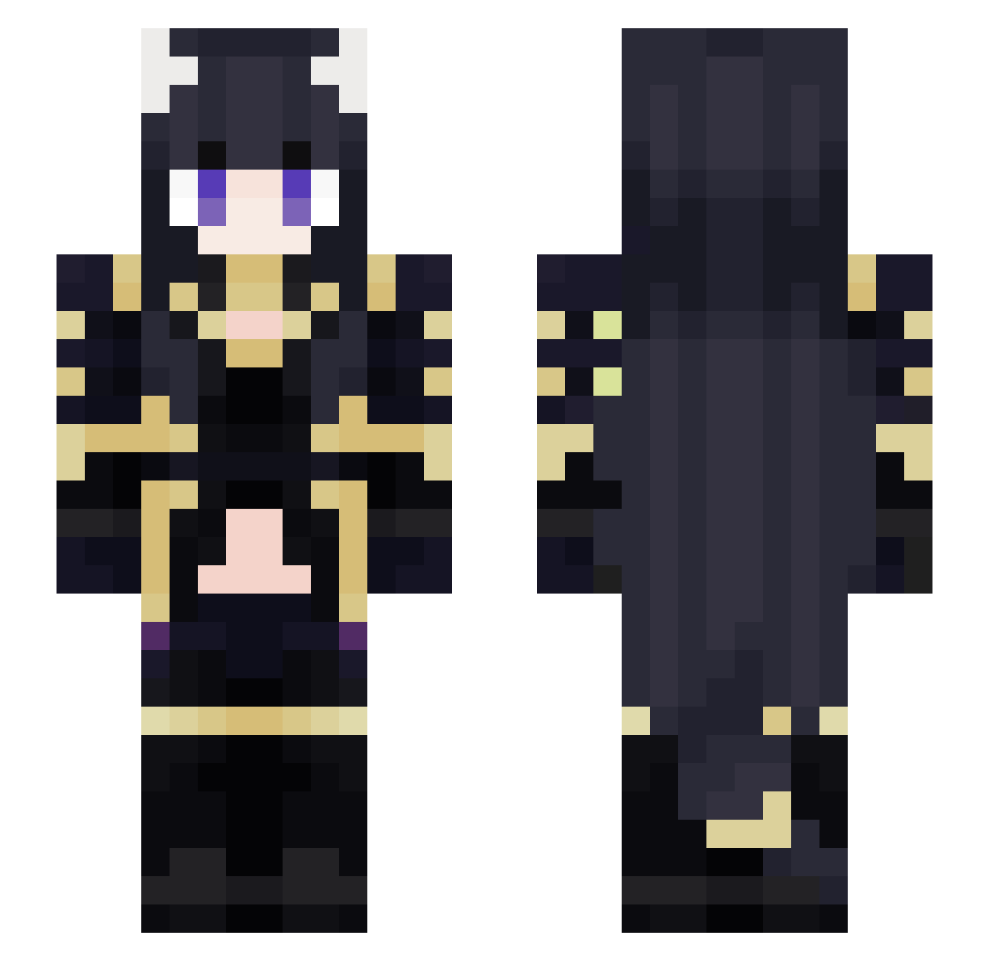 Freddy_Fright Minecraft skin, front and back view