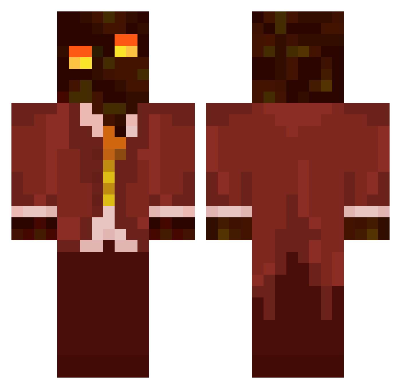 laps__ Minecraft skin, front and back view