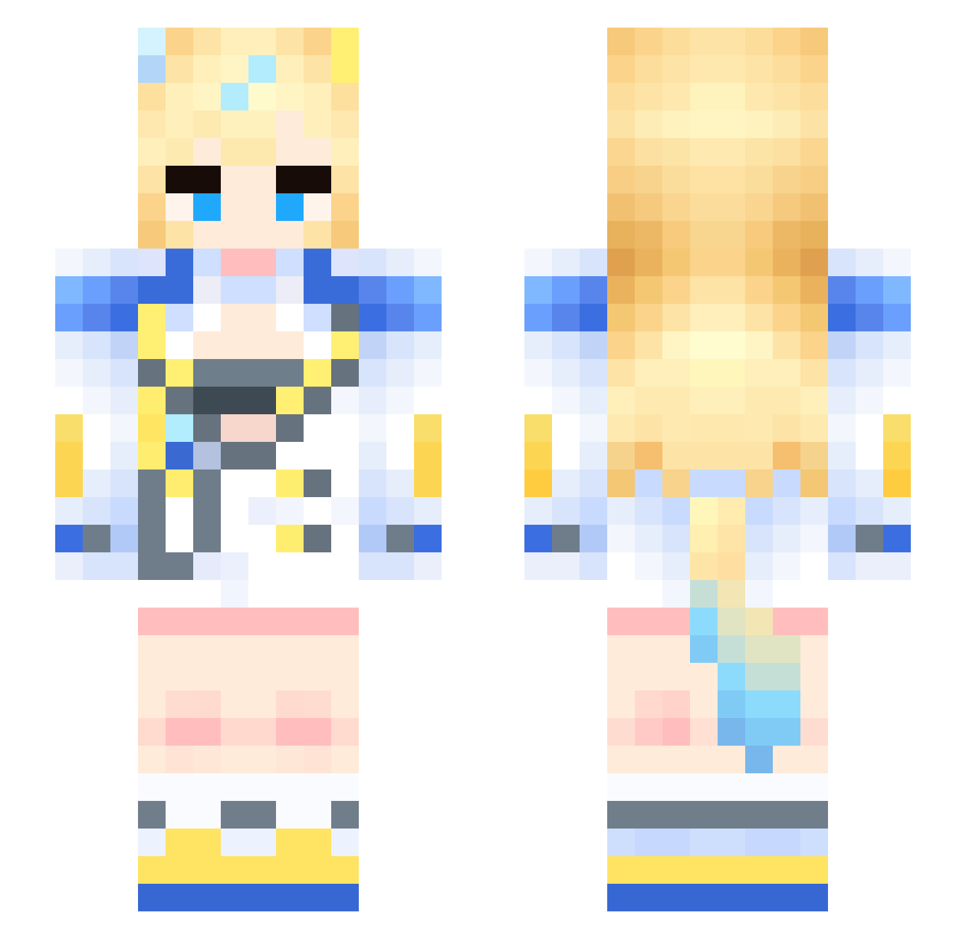 charge1765 Minecraft skin, front and back view
