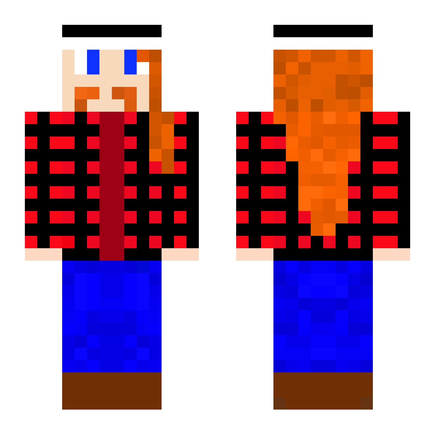 CMGThePerson Minecraft skin, front and back view