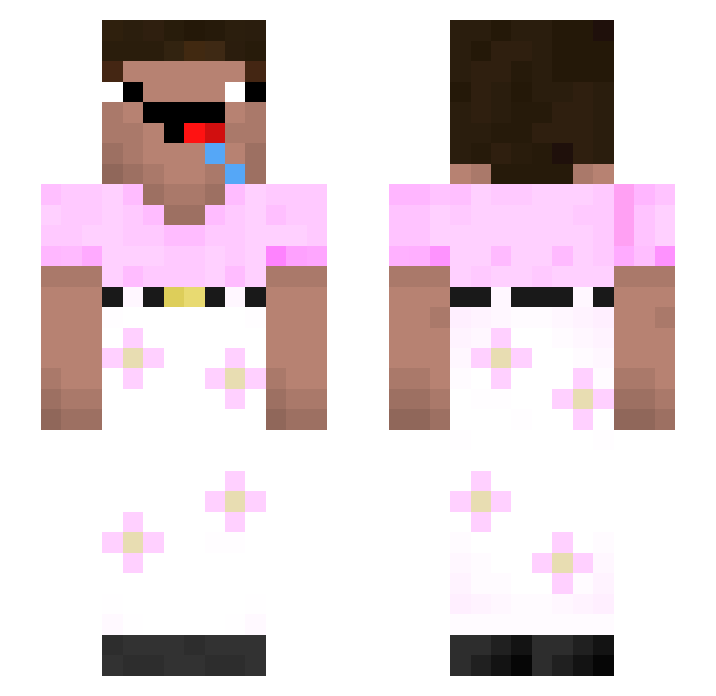 itsnochance Minecraft skin, front and back view
