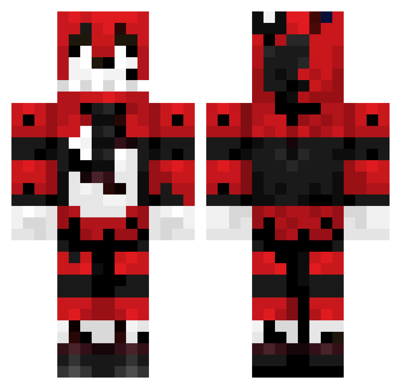 Dominikspringp Minecraft skin, front and back view