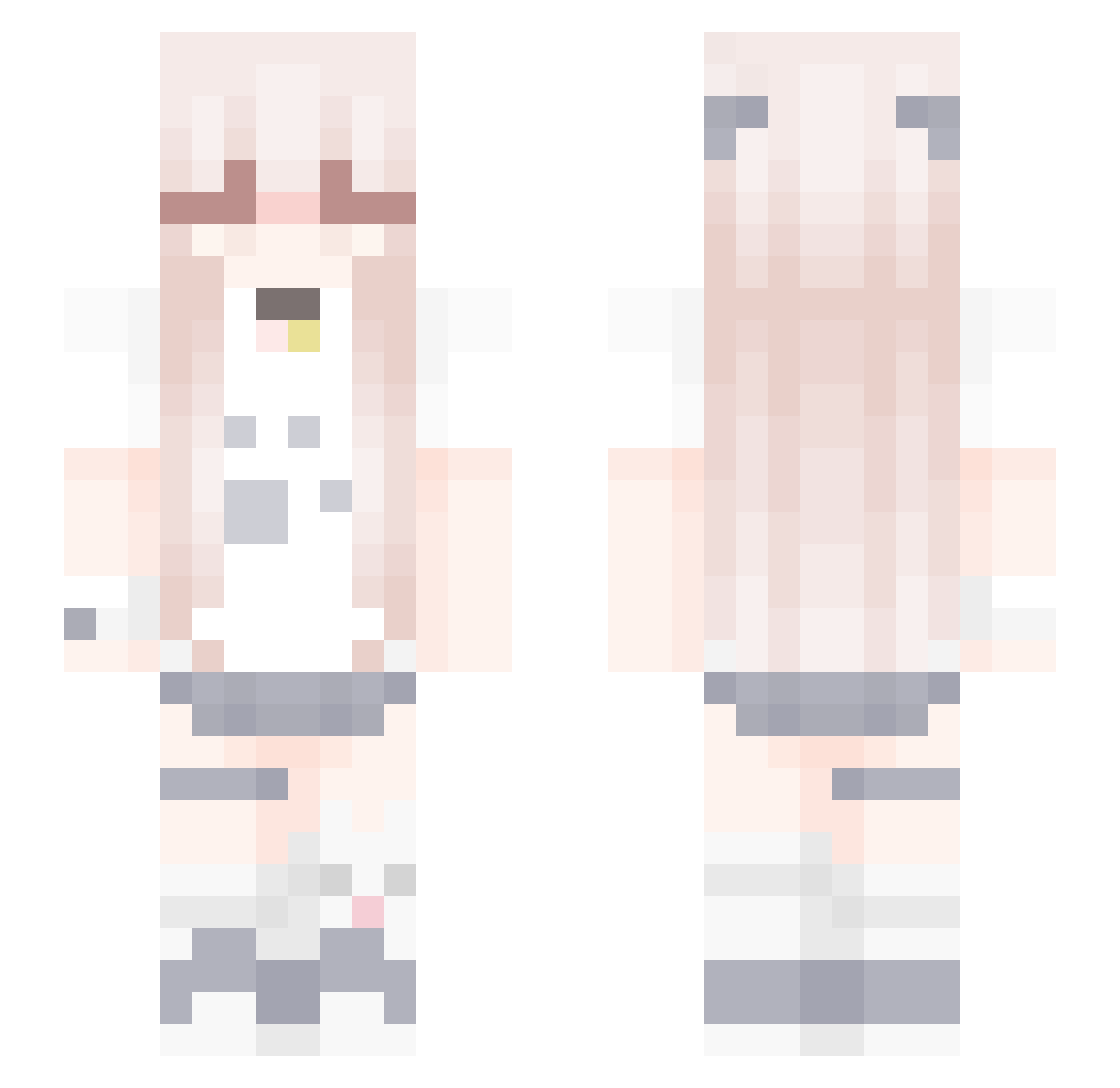 sofiwah Minecraft skin, front and back view
