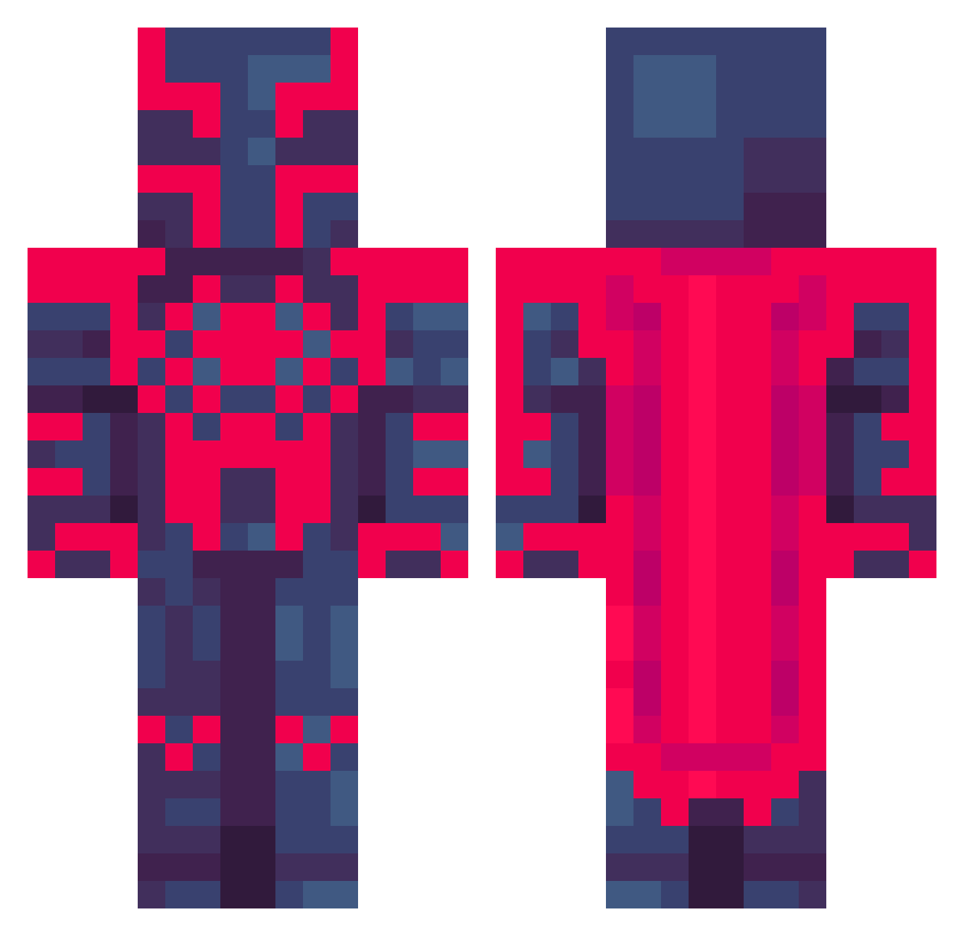 GoatV_ Minecraft skin, front and back view