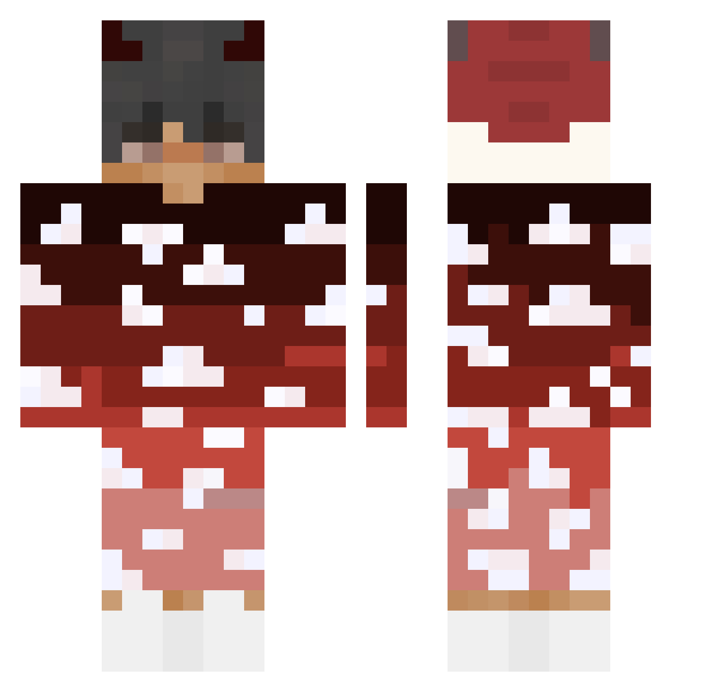 oskaskrr Minecraft skin, front and back view