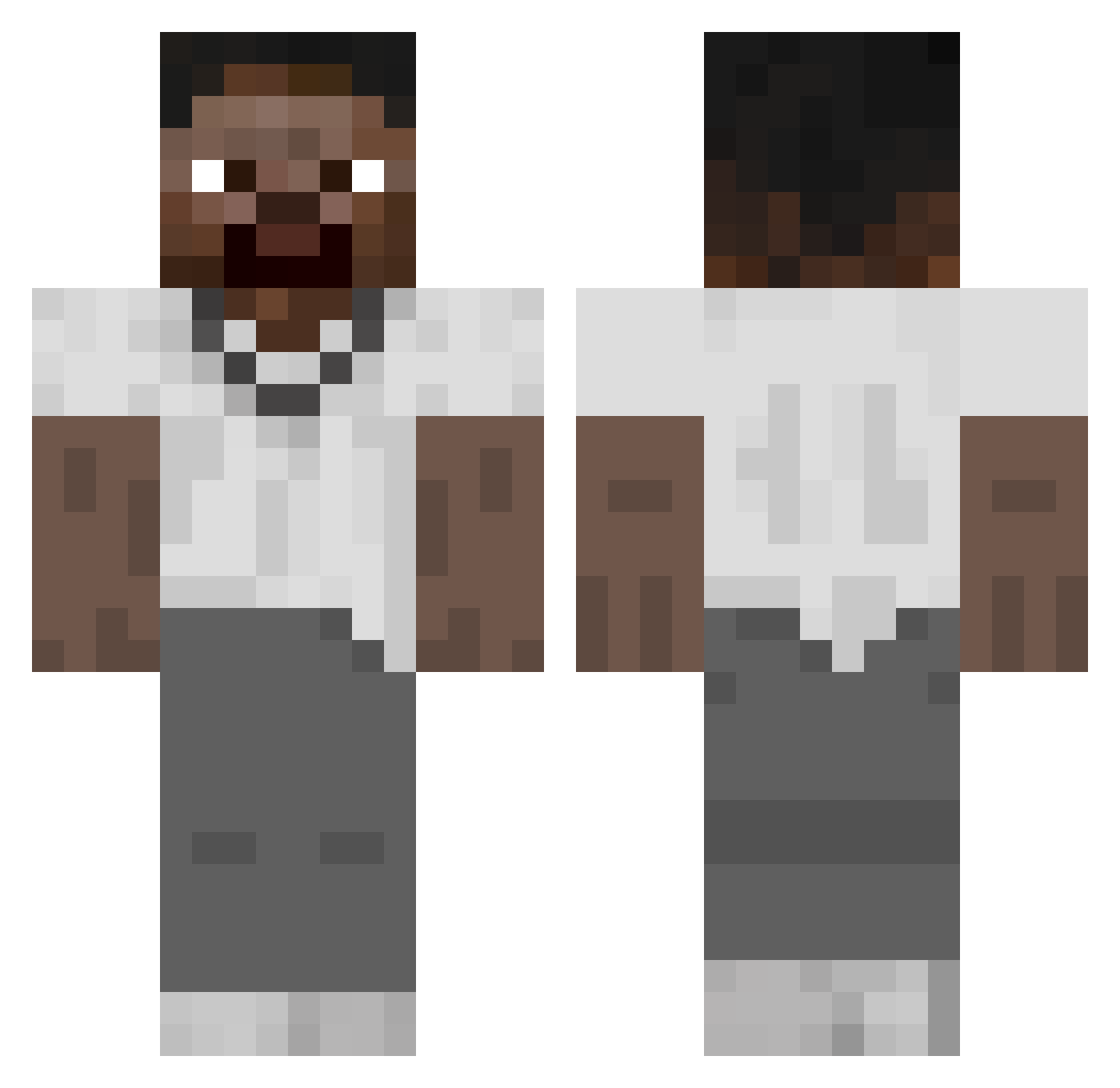 sobolevskah Minecraft skin, front and back view