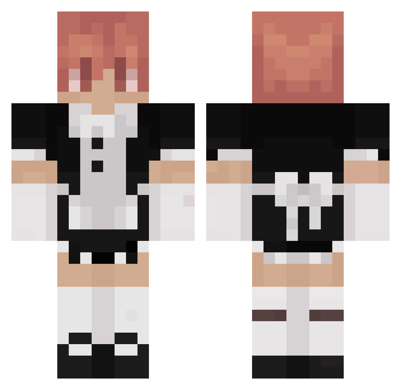 yunaa6 Minecraft skin, front and back view