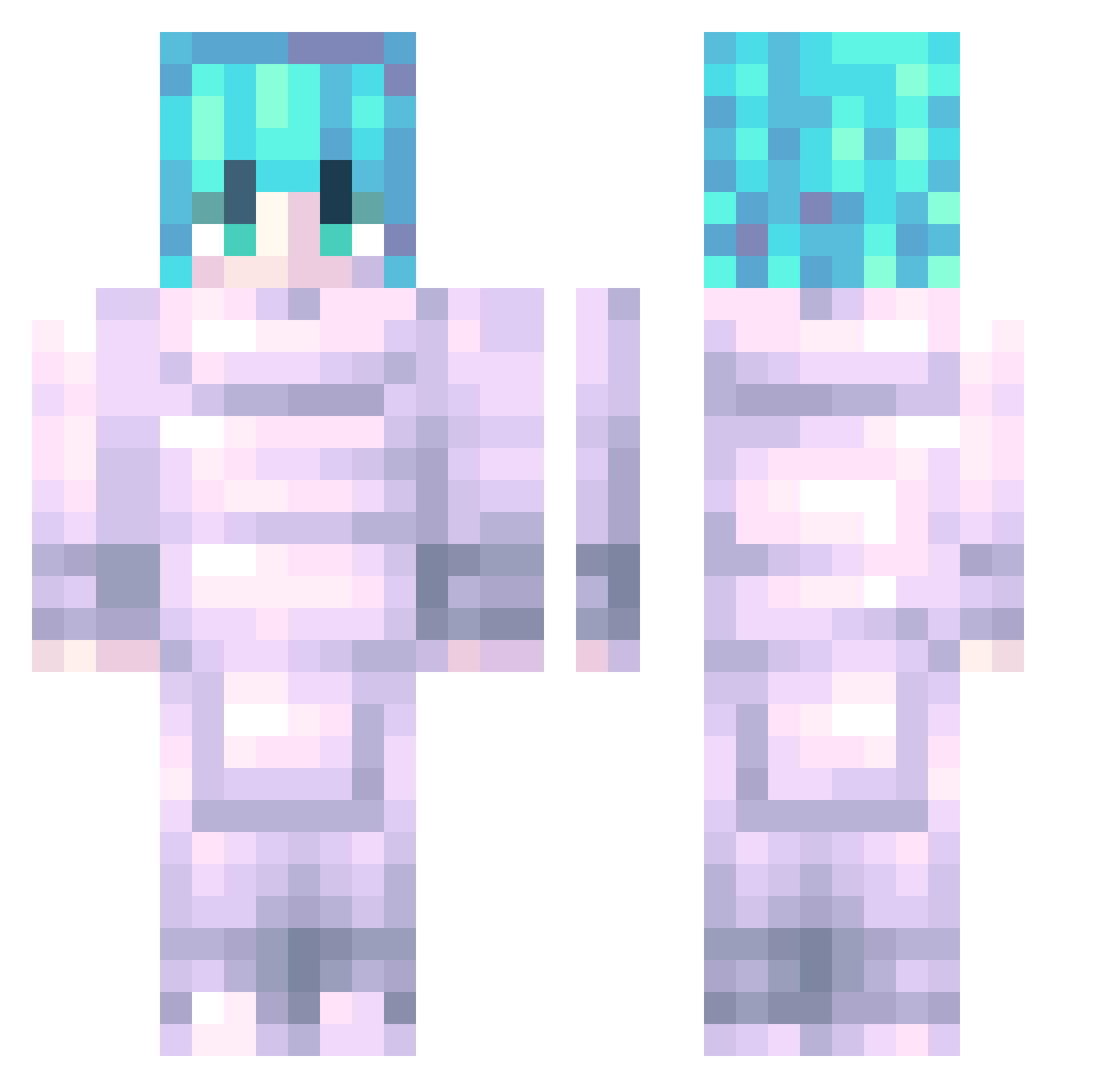 thyerrefilho Minecraft skin, front and back view