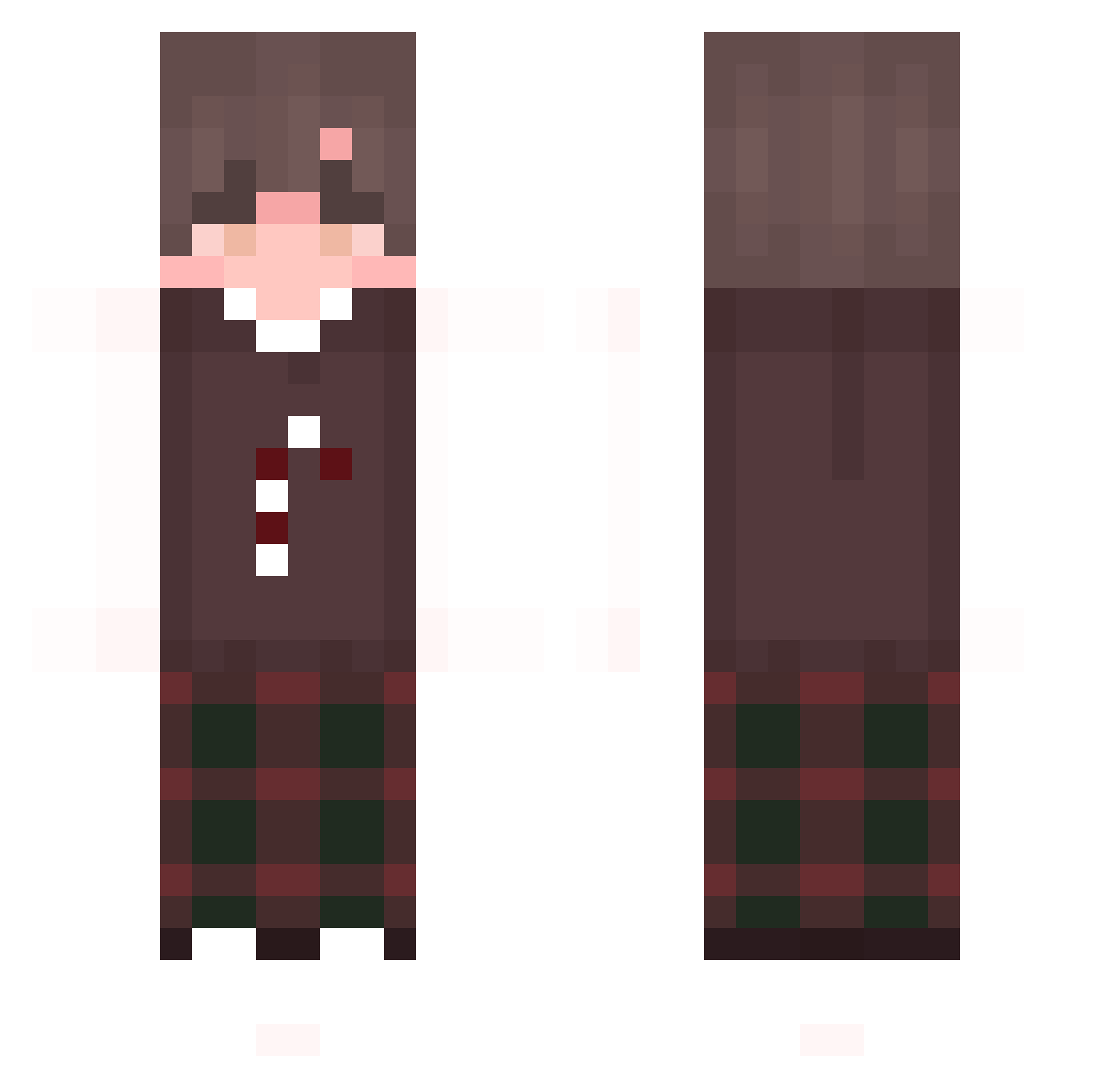 Zephyr_974 Minecraft skin, front and back view